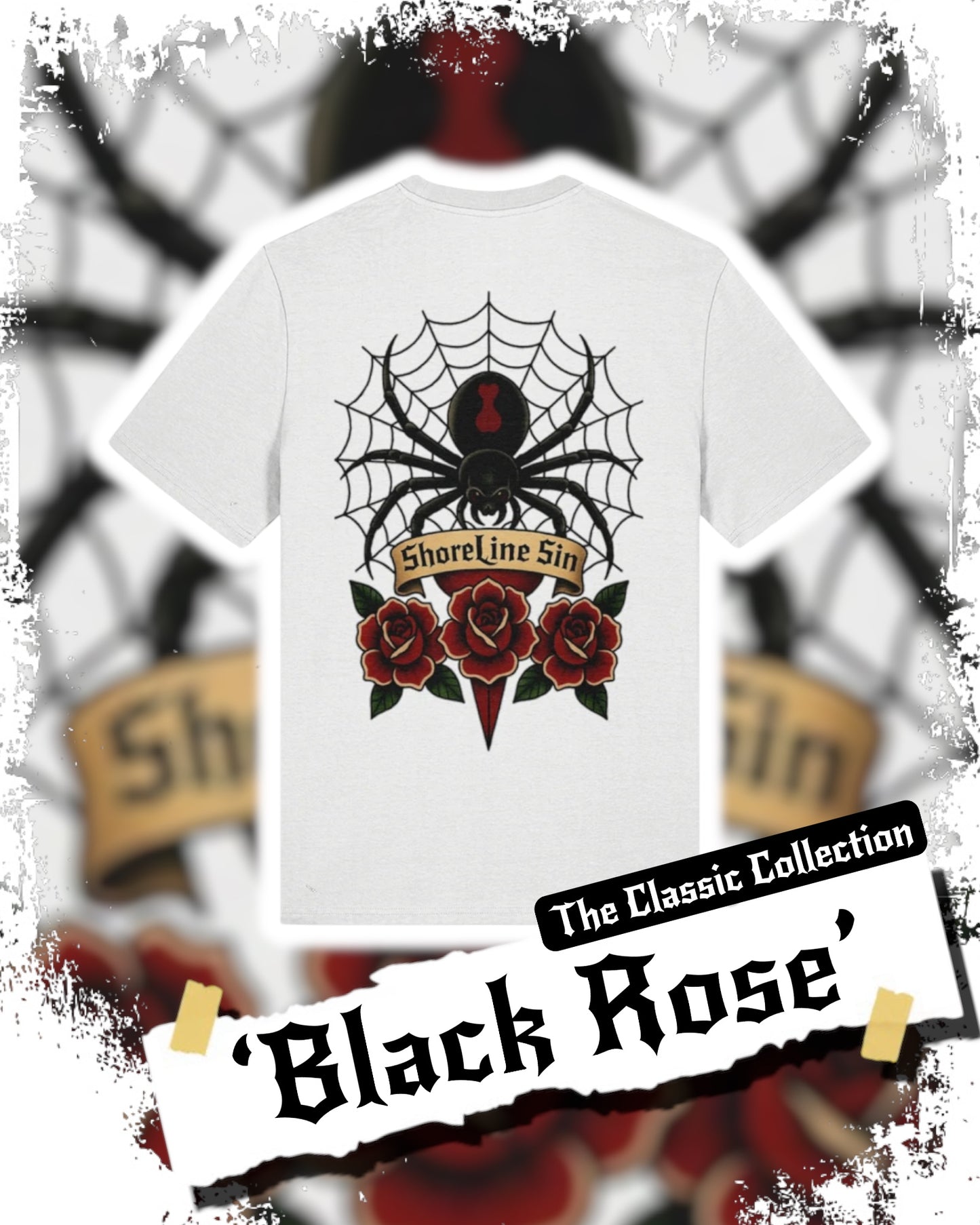 Black Rose Tattoo T-Shirt