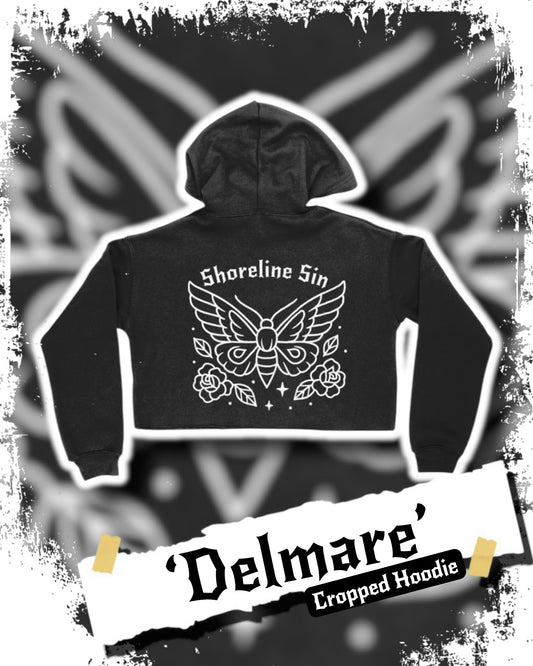 Delmare Cropped Tattoo Hoodie