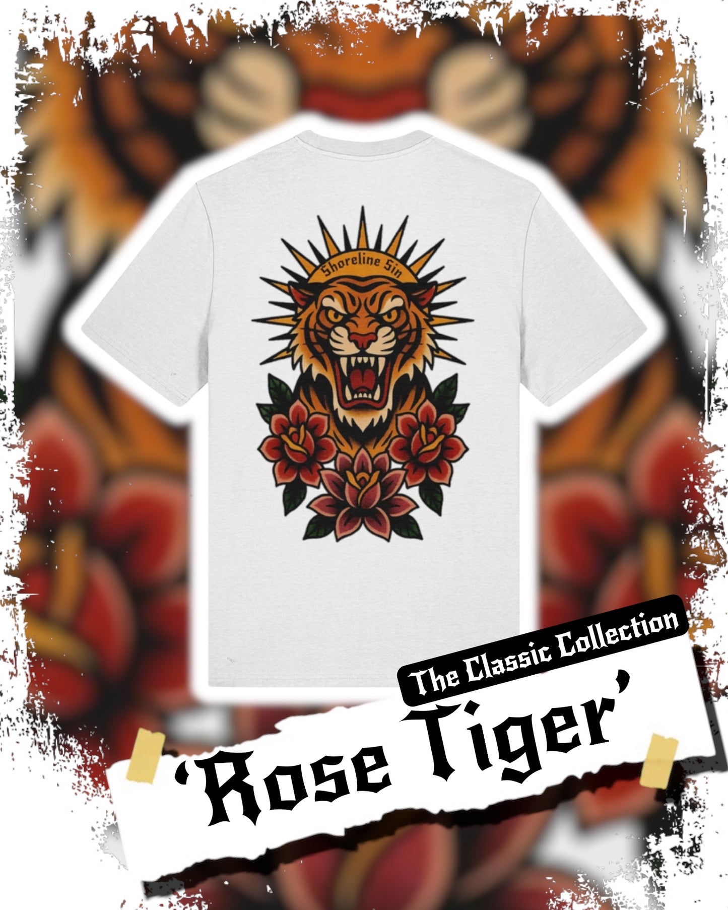 Rose Tiger Tattoo T-Shirt